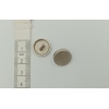 Guziki ozdobne metal -  srebrne mat 24L (op.2szt.)