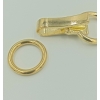 Klamra ozdobna zapięcia 75X28mm złota