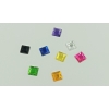 Kamienie ozdobne - GAMA KOLORÓW - kwadrat 10x10mm - op.25sztuk