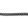 Koronka bawełniana 12mm CZARNA (op.12,5m)