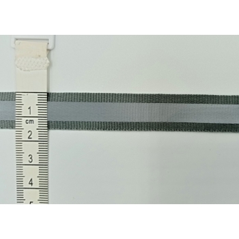 Taśma odblaskowa 15mm SZARA (op.24m)