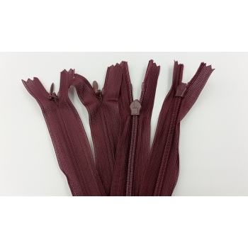 Suwak kryty 55cm - CIEMNY BORDO