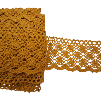 Koronka bawełniana 60mm MIÓD (op.12,5m)