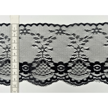 Koronka stabilna 9cm CZARNA