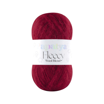Włóczka Papatya FLEECY - bordo  - 3230 - MOTEK