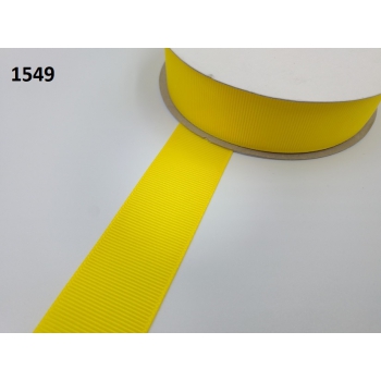 Taśma rypsowa 25mm (op.27,4m) ŻÓŁTY nr 1549