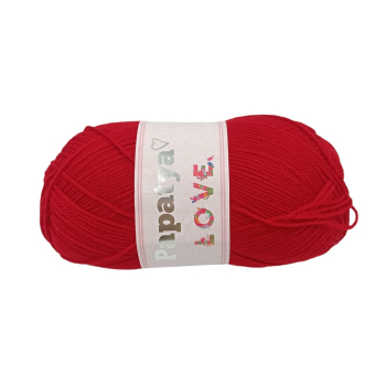 Włóczka Papatya LOVE - CZERWONA - 3080 - MOTEK