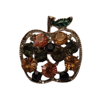 Broszka ozdobna - jabłko 4cm