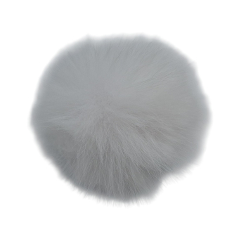 Pompon z lisa 12cm [P-3] BIAŁY