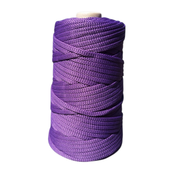 Sznurek poliestrowy płaski 5mm (op.100m ) FIOLET nr 64