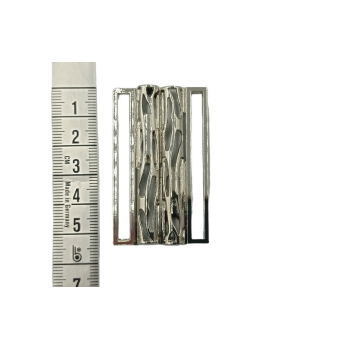 Klamra ozdobna zapięcia 5cm - SREBRNA