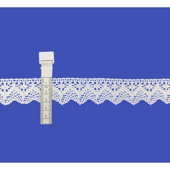 Koronka bawełniana 35mm BIAŁA (op.25m)