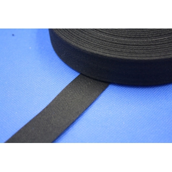 Taśma bawełniana czarna - 30mm