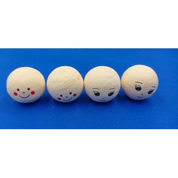 Główki piankowe 3,5cm - mix (op.4szt.)
