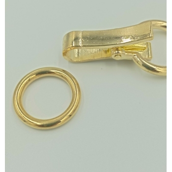 Klamra ozdobna zapięcia 75X28mm złota