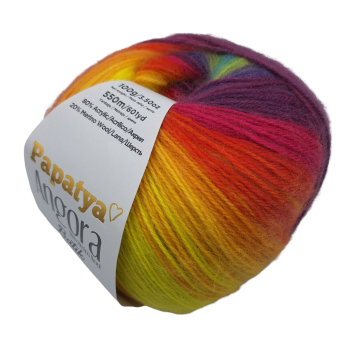 Włóczka Papatya ANGORA - MELANŻ - 37 - MOTEK