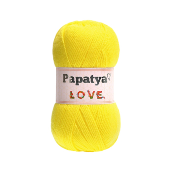 Włóczka  Papatya LOVE - ŻÓŁTY - 7850 - MOTEK