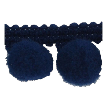 Taśma dekoracyjna z małymi pomponami GRANAT (op.12,5m)