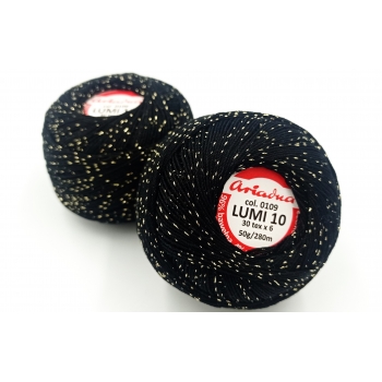 Kordonek z metalizowaną nitką LUMI10 50g/280m nr109