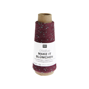 Rico Design z cekinami - BORDO 016