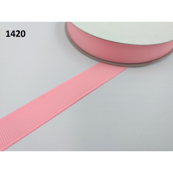 Taśma rypsowa 25mm (op.27,4m) RÓŻ nr 1420