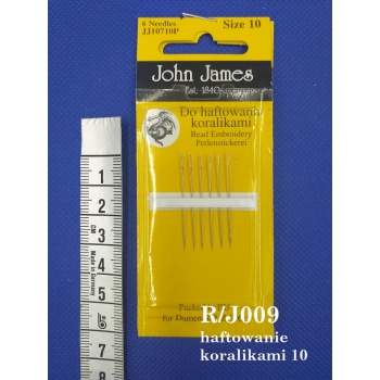 Igły do haftowania koralikami 10