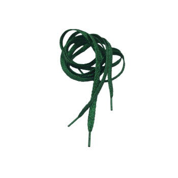 Sznurowadła metalizowane 115cm - ZIELONE (10 par)