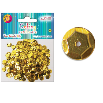 Cekiny metalizowane [10g]  ZŁOTE
