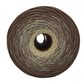 Sznurek poliestrowy płaski 4mm (op.280m ) BEŻ - ECRU 4759
