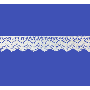 Koronka bawełniana 35mm BIAŁA (op.25m)