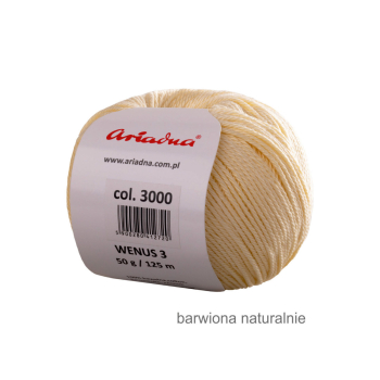 Włóczka Ariadna Wenus 3 [ 50g/125m ] kol.3000