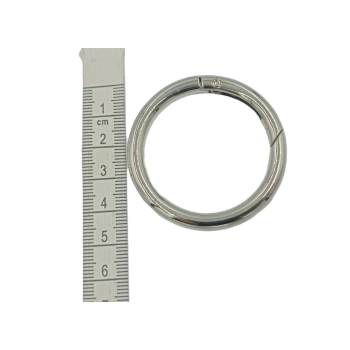 Kółka metalowe [zapięcia] 45mm - SREBRNE (op.2szt.)