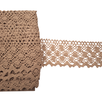 Koronka bawełniana 60mm BEŻ (op.12,5m)