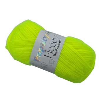 Włóczka Papatya FLEECY - żółty neon - 7620 - MOTEK