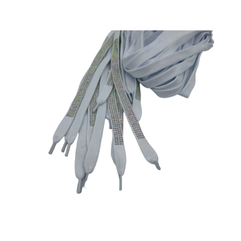 Sznurowadła z kamieniami 140cm BIAŁE ( op.10szt.)