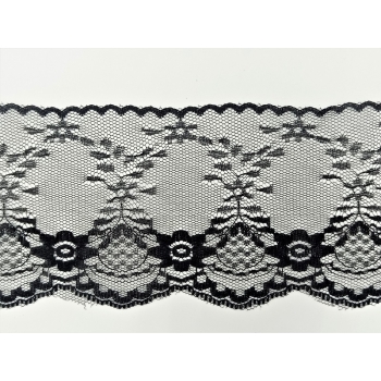 Koronka stabilna 9cm CZARNA