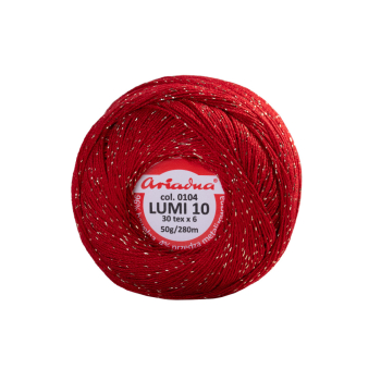 Kordonek z metalizowaną nitką LUMI10 50g/280m nr104