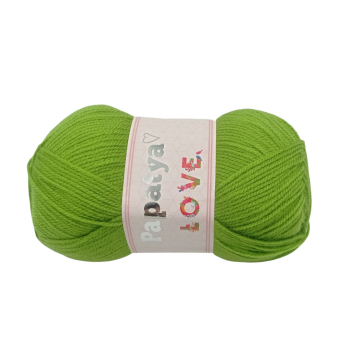 Włóczka Papatya LOVE - ZIELONA - 6050 - MOTEK