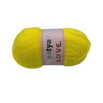 Włóczka Papatya LOVE - ŻÓŁTA - 7050 - MOTEK