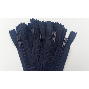 Zamek nierozdzielczy z kordem 18cm - GRANAT (op.10szt.)