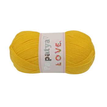 Włóczka  Papatya LOVE - ŻÓŁTY - 7850 - MOTEK