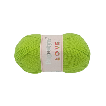 Włóczka Papatya LOVE - JASNY ZIELONY - 6740 - MOTEK