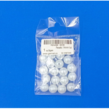 Perełki 14mm - BIAŁE (1op.30gram)