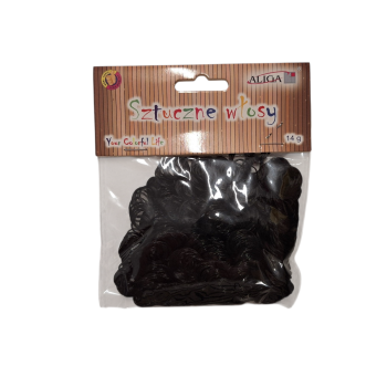 Sztuczne włosy czarne ( op.14g.)