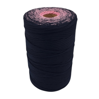 Sznurek poliestrowy płaski 4mm (op.280m ) GRANAT - RÓŻOWY 4756