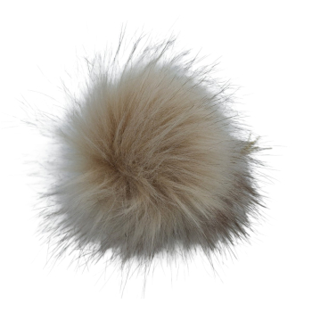 Pompon z lisa 12cm [P-22] KREM MELANŻ