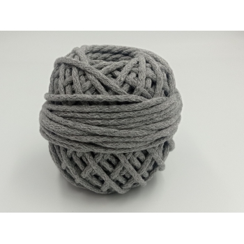 Sznur bawełniany 5mm CIEMNY SZARY (50m) NR 150