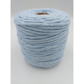 Sznurek bawełniany skręcany 5mm/100m - CELESTE BLUE