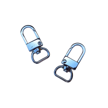 Karabińczyk 40x13mm - SREBRNY (op.5szt.)