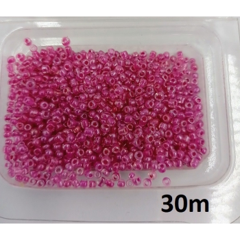 Koraliki szklane FUKSJA  ok.0,3cm